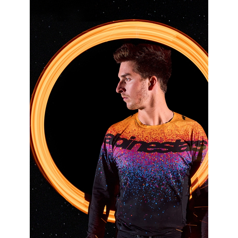 Мотокрос фланелка Alpinestars Supertech Limited Edition Black Hole, черна