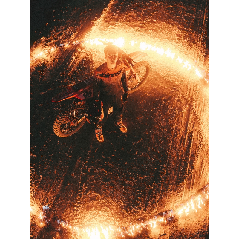 Мотокрос фланелка Alpinestars Supertech Limited Edition Black Hole, черна