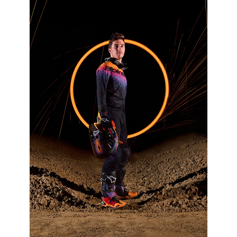 Мотокрос фланелка Alpinestars Supertech Limited Edition Black Hole, черна