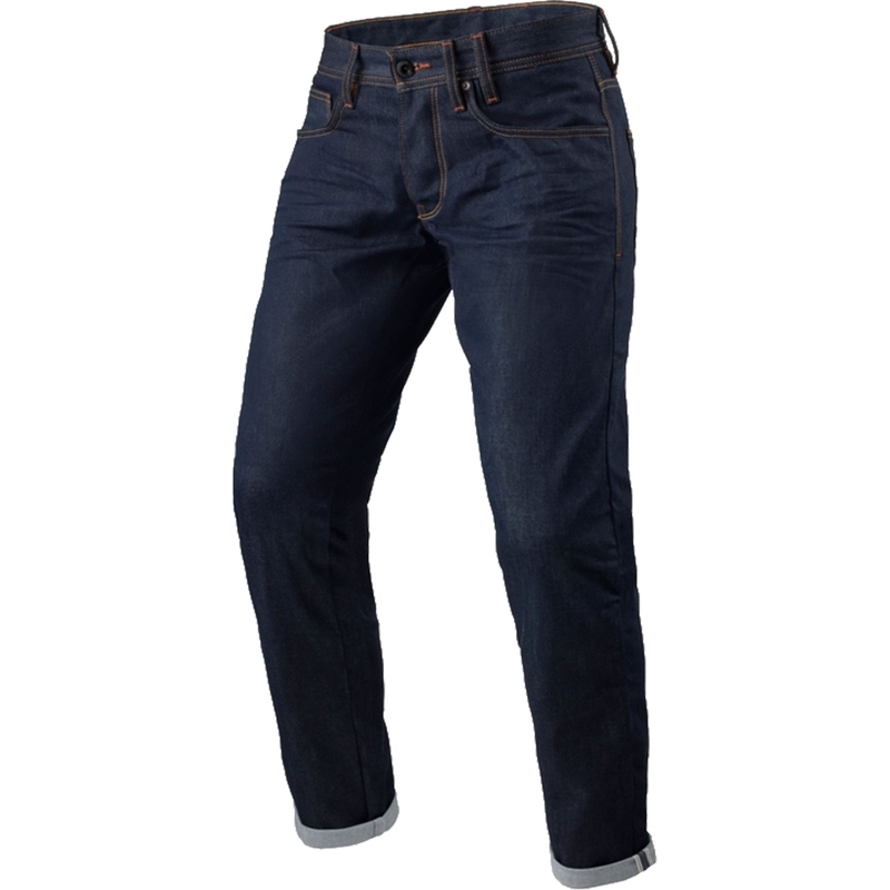 Revit Lewis Selvedge TF Тъмно сини изрязани мотоциклетни дънки