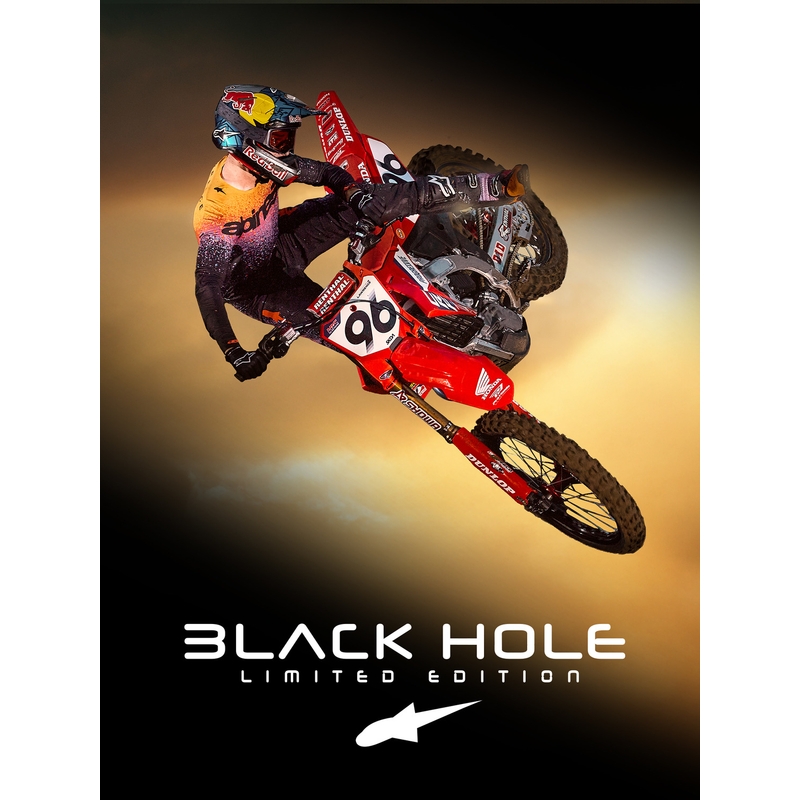 Alpinestars Supertech S-M10 каска за мотокрос с ограничена серия Black Hole, черен цвят