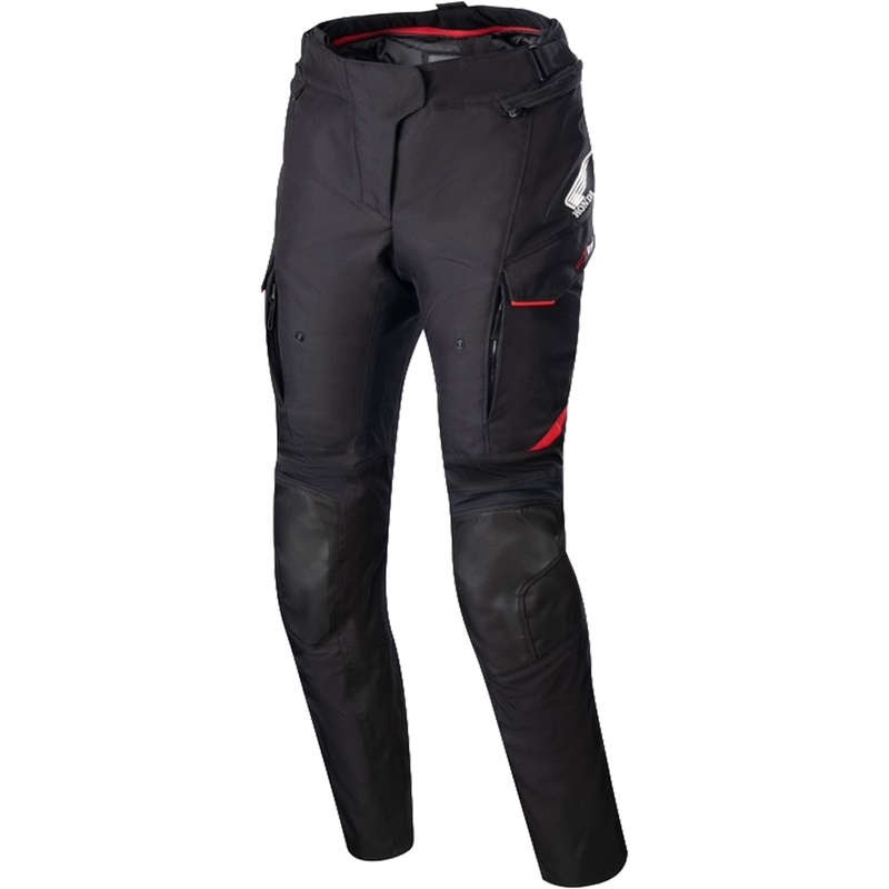 Дамски мотоциклетни панталони Alpinestars Stella Andes Drystar Honda, черно-сиво-червени