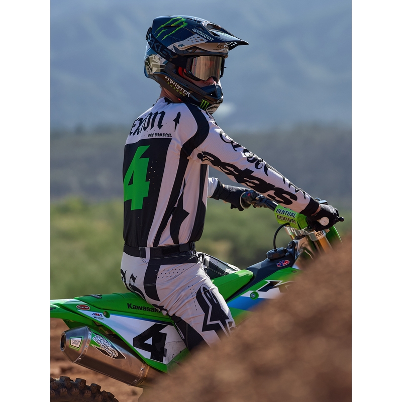 Мотокрос фланелка Alpinestars Techstar Limited Edition, Wolf Dust, пясъчно-черна