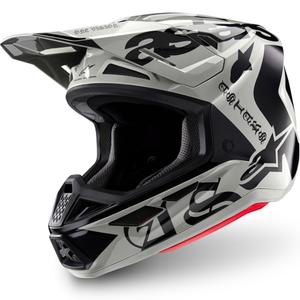 Мотокрос каска Alpinestars Supertech S-M7 Limited Edition, цвят Wolf Dust, пясъчно-черен