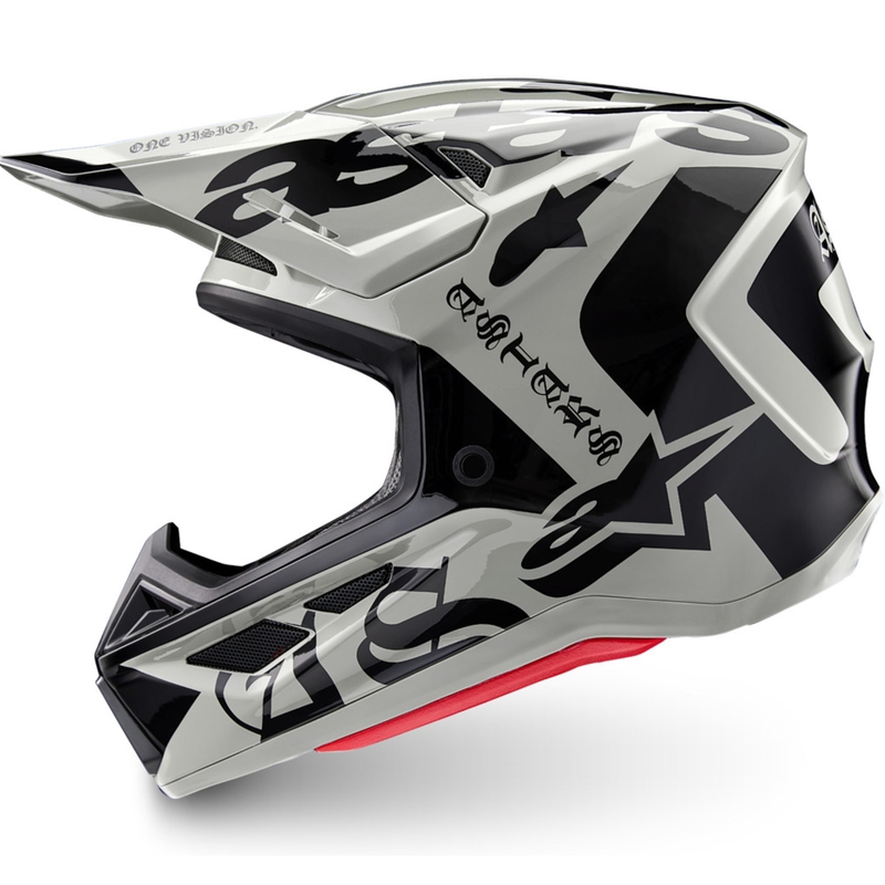Мотокрос каска Alpinestars Supertech S-M7 Limited Edition, цвят Wolf Dust, пясъчно-черен