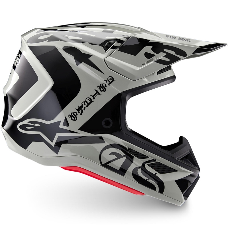 Мотокрос каска Alpinestars Supertech S-M7 Limited Edition, цвят Wolf Dust, пясъчно-черен