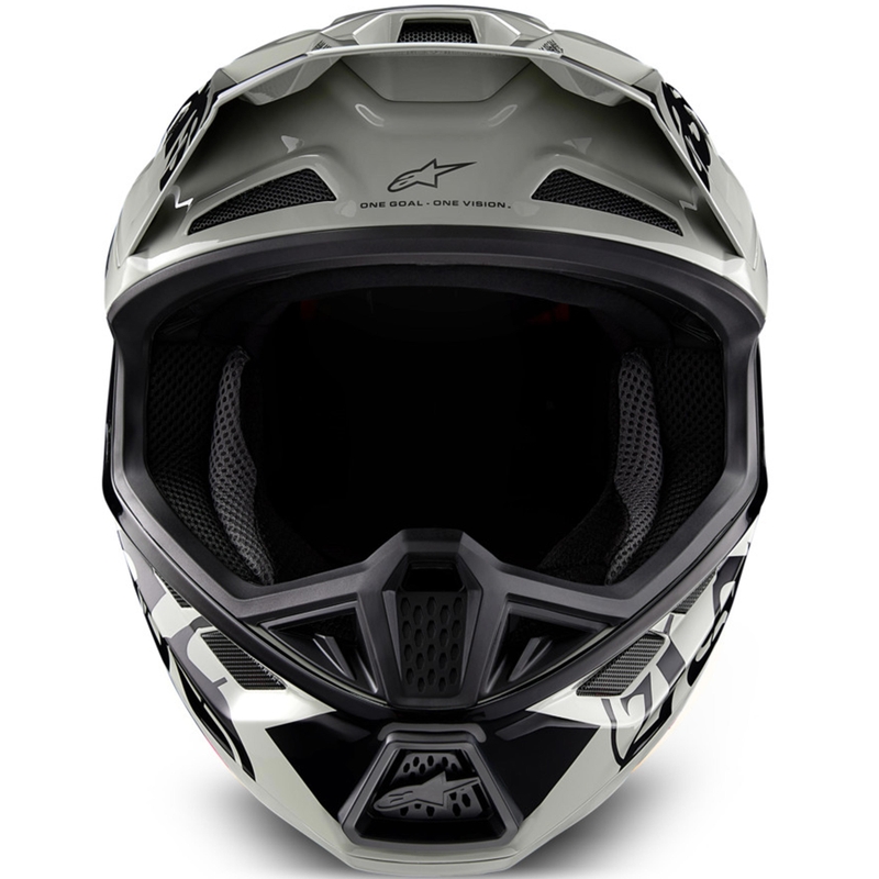 Мотокрос каска Alpinestars Supertech S-M7 Limited Edition, цвят Wolf Dust, пясъчно-черен