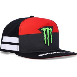 Шапка Ducati Monster White Stripes черно-червено-бяла