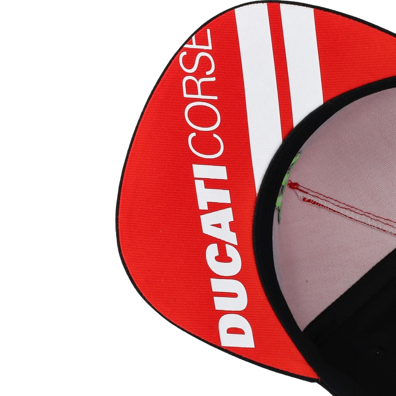 Шапка Ducati Monster White Stripes черно-червено-бяла
