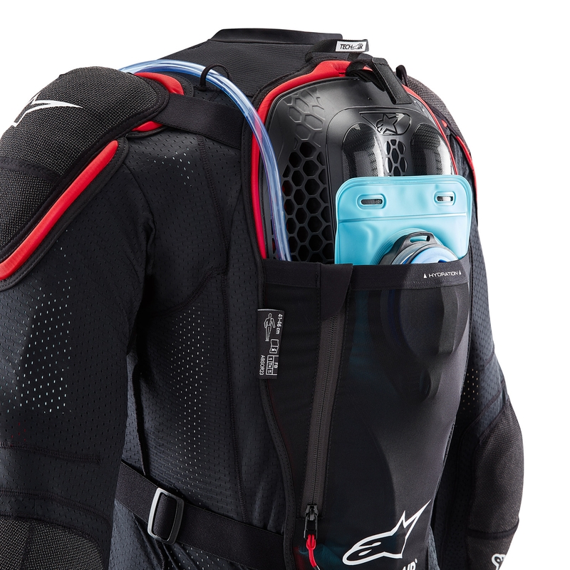 Жилетка за мотоциклет Alpinestars TECH-AIR®OFF-ROAD system с въздушна възглавница, черно-червена