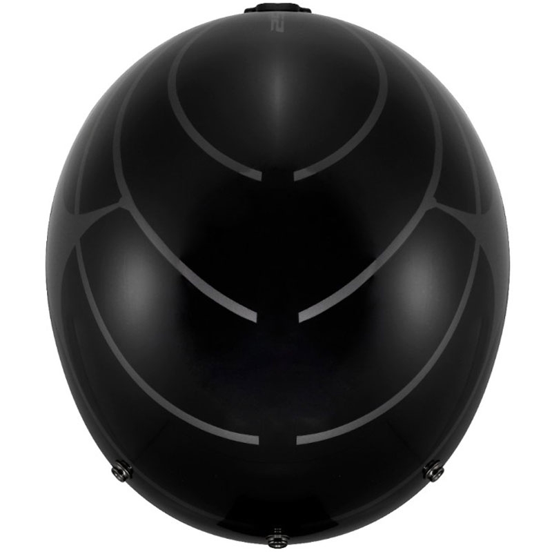 Отворена мотоциклетна каска LS2 OF601 Bob II Cosmic, лъскава, черно-сива