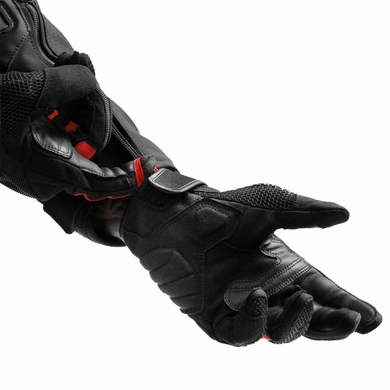Мотоциклетни ръкавици Rebelhorn Core черно-червени