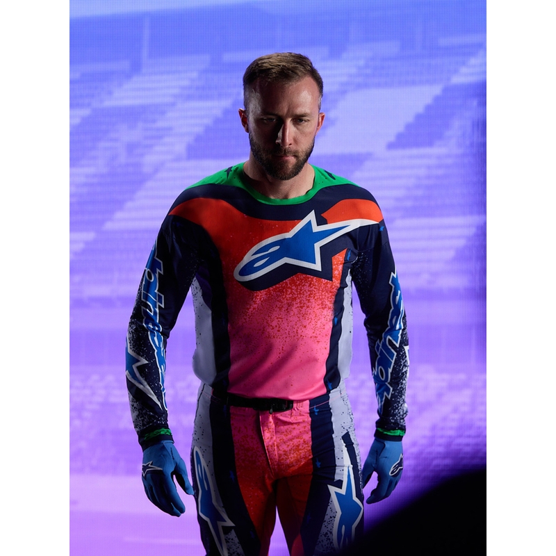 Мотокрос фланелка Alpinestars Supertech Limited Edition Records - сива