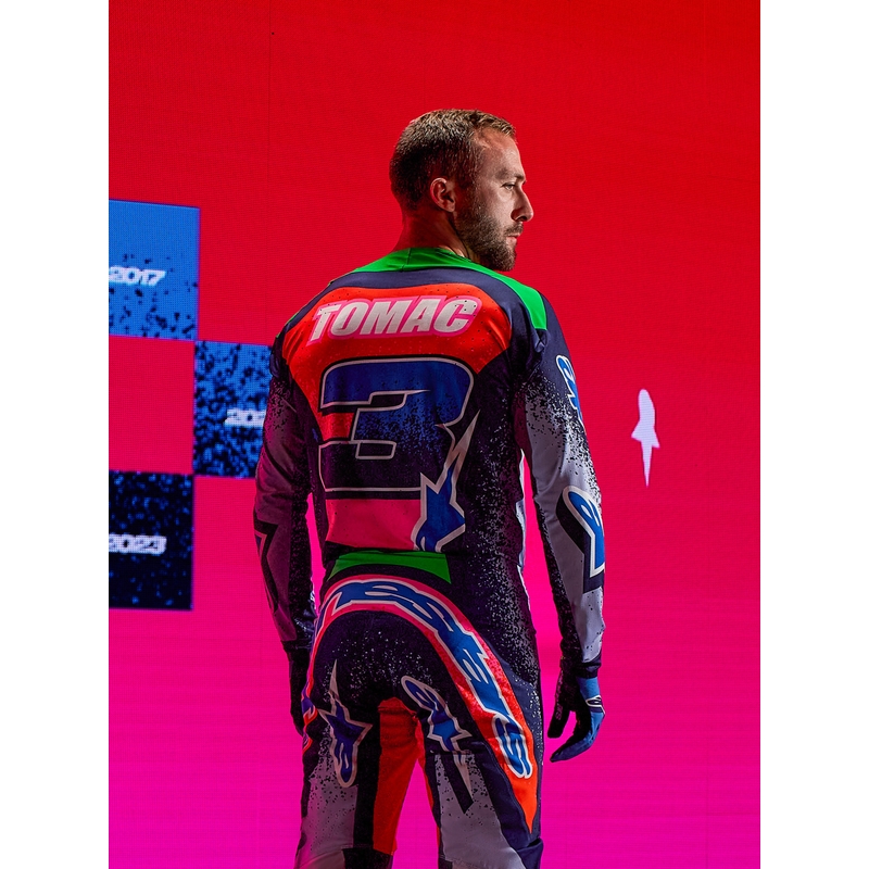 Мотокрос фланелка Alpinestars Supertech Limited Edition Records - сива
