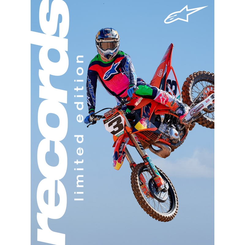 Мотокрос фланелка Alpinestars Supertech Limited Edition Records - сива