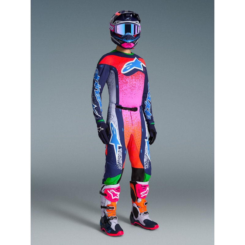 Мотокрос фланелка Alpinestars Supertech Limited Edition Records - сива