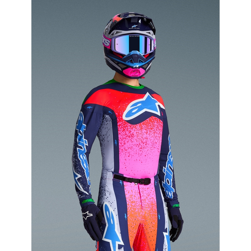 Мотокрос фланелка Alpinestars Supertech Limited Edition Records - сива