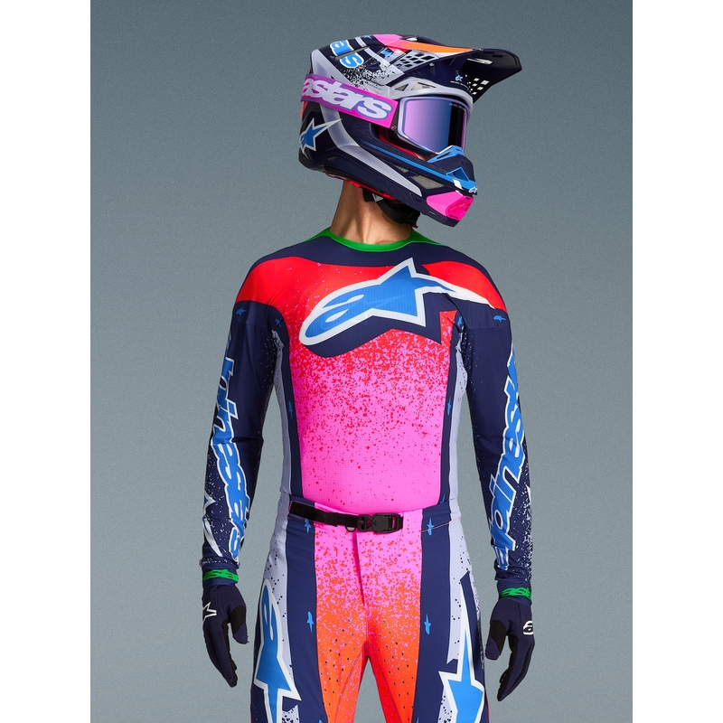 Мотокрос фланелка Alpinestars Supertech Limited Edition Records - сива
