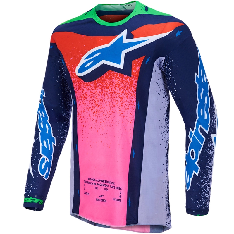 Мотокрос фланелка Alpinestars Supertech Limited Edition Records - сива