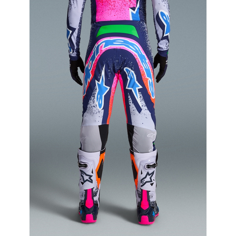 Мотокрос панталон Alpinestars Supertech Limited Edition Records, сив