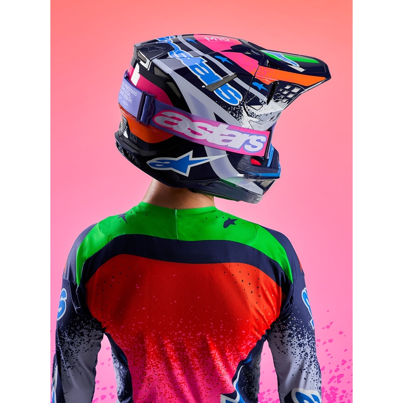 Мотокрос каска Alpinestars Supertech S-M10 Limited Edition Records, сива