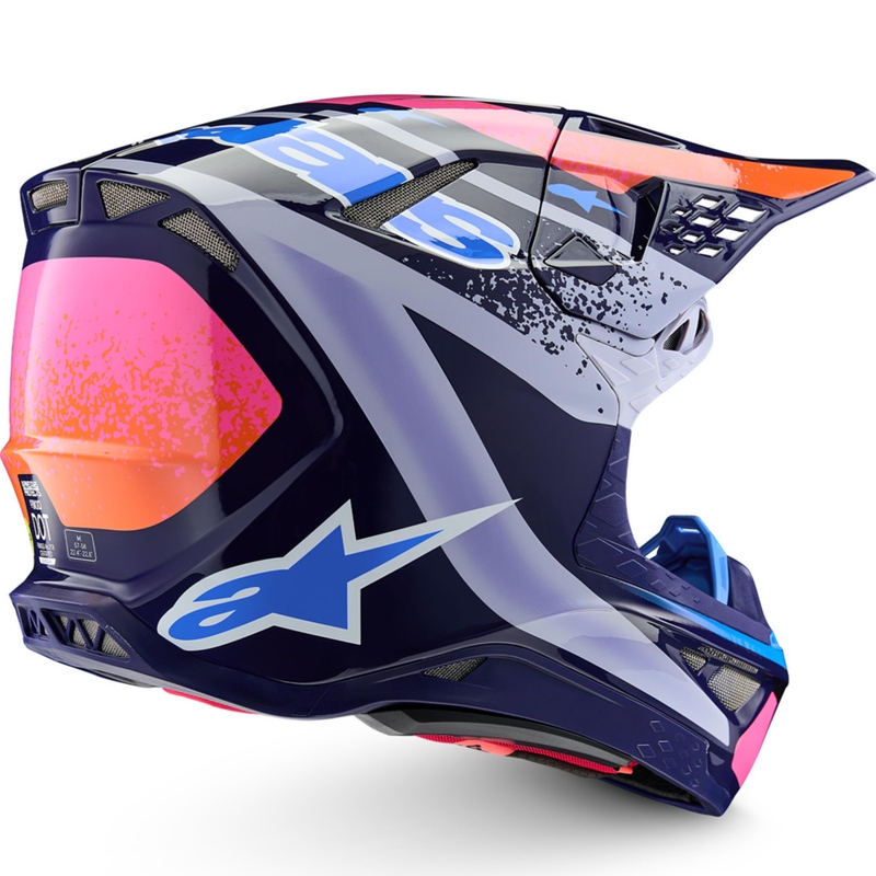 Мотокрос каска Alpinestars Supertech S-M10 Limited Edition Records, сива