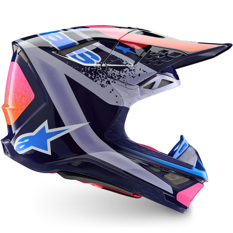 Мотокрос каска Alpinestars Supertech S-M10 Limited Edition Records, сива
