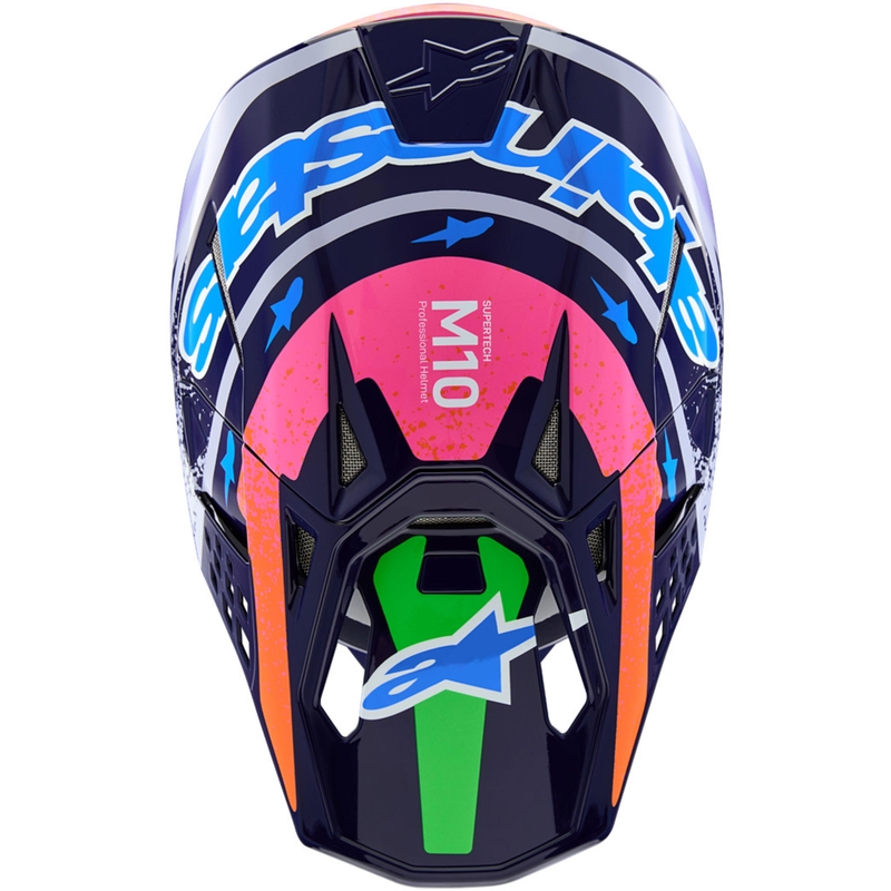 Мотокрос каска Alpinestars Supertech S-M10 Limited Edition Records, сива