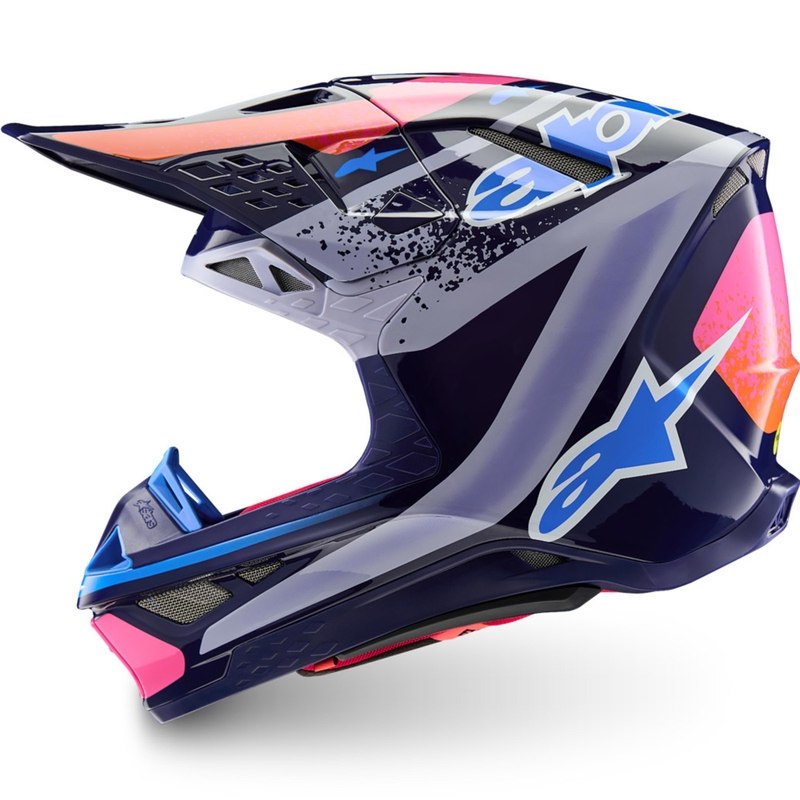 Мотокрос каска Alpinestars Supertech S-M10 Limited Edition Records, сива