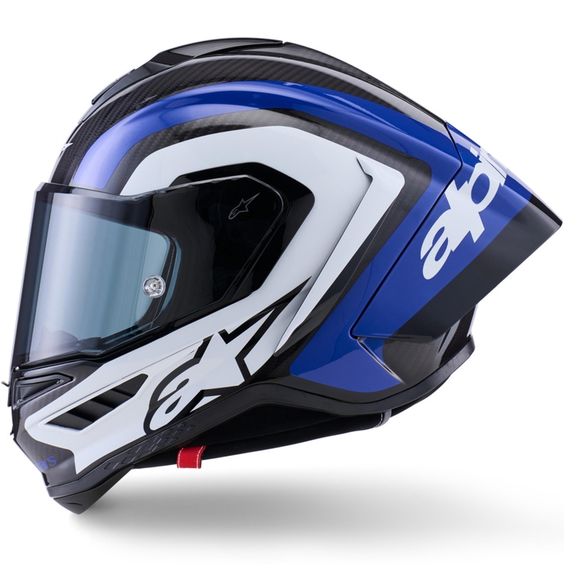 Alpinestars Supertech R10 Arius каска за мотоциклет с пълно лице, черно-синьо-бяла