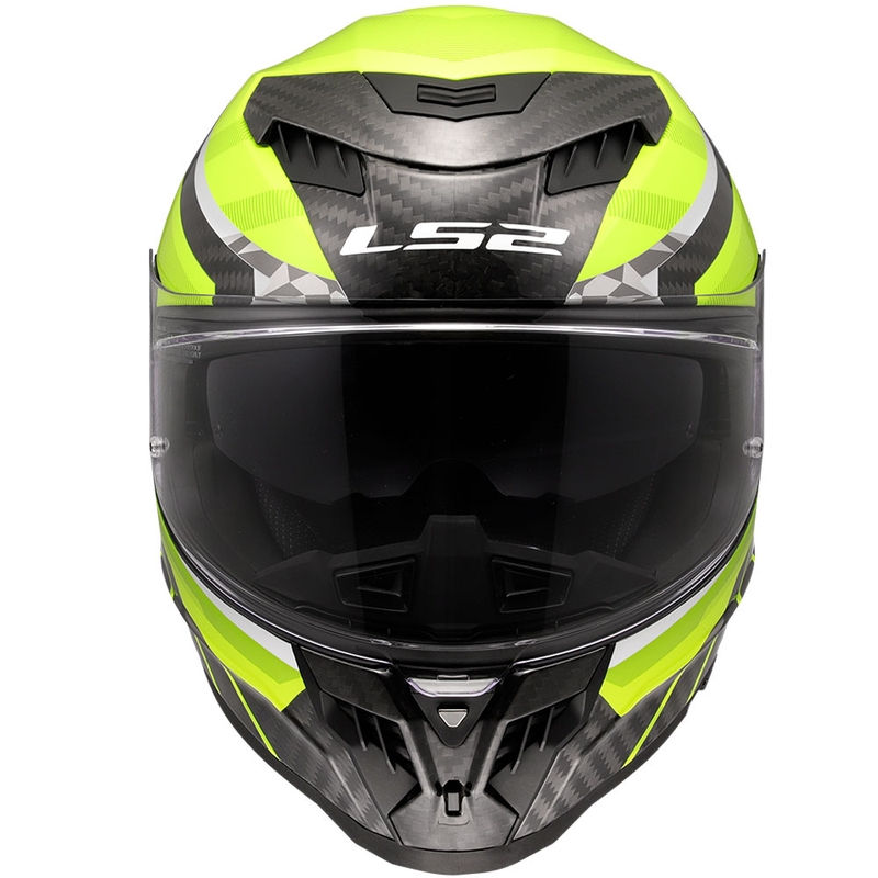 Интегрална мотоциклетна каска LS2 FF807 Dragon Trax флуорово жълто