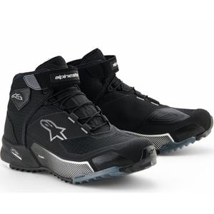 Дамски мотоциклетни ботуши Alpinestars Stella CR-X Drystar, черно-сиво-бели