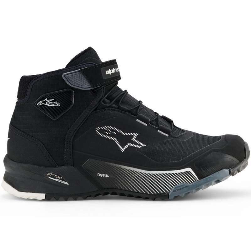 Дамски мотоциклетни ботуши Alpinestars Stella CR-X Drystar, черно-сиво-бели