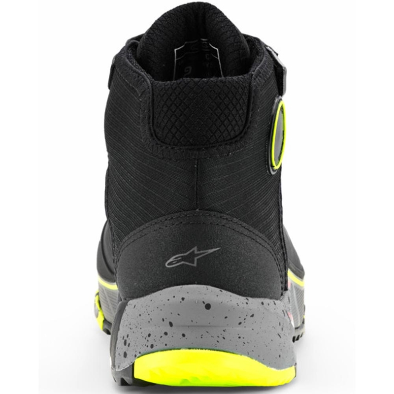 Мотоциклетни ботуши Alpinestars CR-X Drystar черно-тъмносиво-флуоресцентно жълто