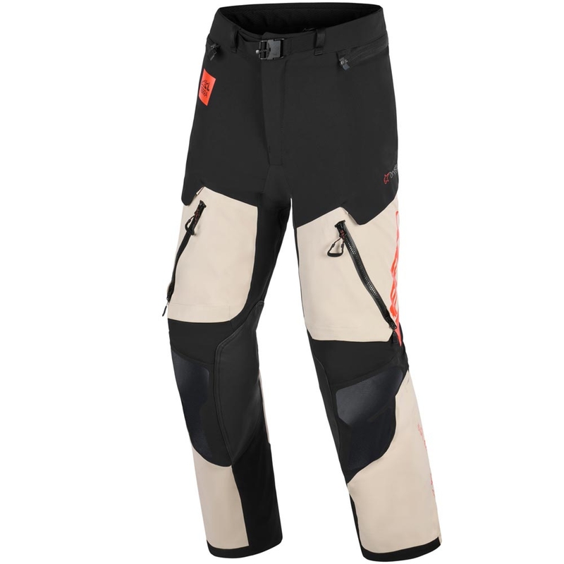 Мото панталон Alpinestars Halo PRO Drystar XF, кремаво-черно-червен