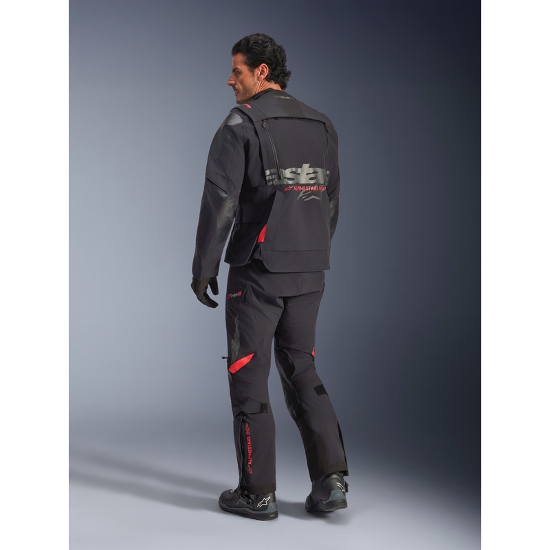 Мото яке Alpinestars Halo PRO Drystar XF черно-тъмносиво-червено