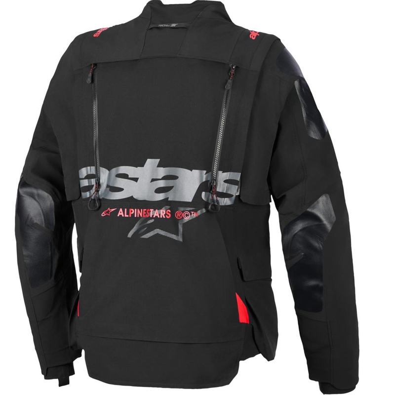 Мото яке Alpinestars Halo PRO Drystar XF черно-тъмносиво-червено