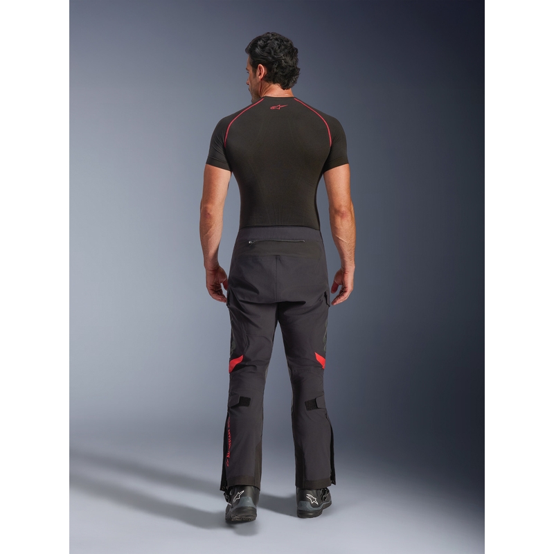 Мото панталон Alpinestars Halo PRO Drystar XF черно-тъмносиво-червено