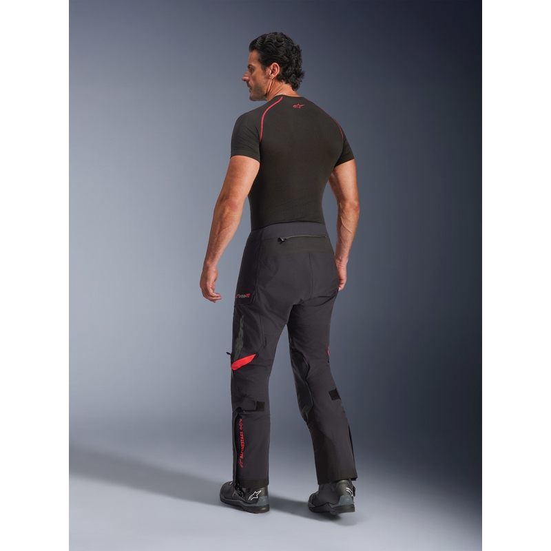 Мото панталон Alpinestars Halo PRO Drystar XF черно-тъмносиво-червено