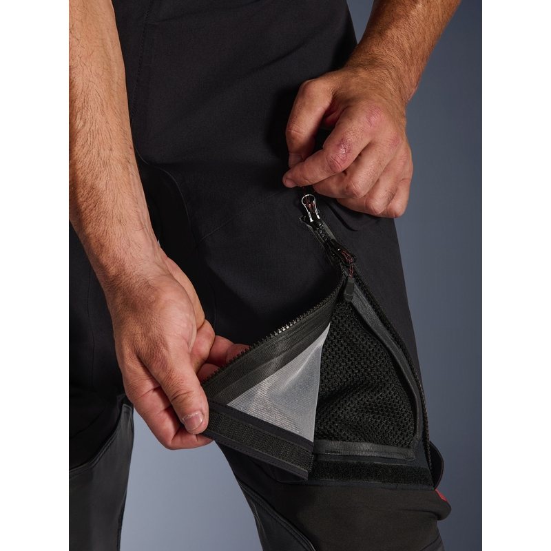 Мото панталон Alpinestars Halo PRO Drystar XF черно-тъмносиво-червено