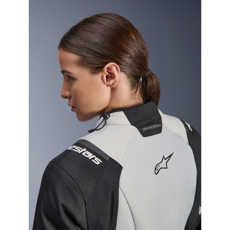 Дамско мотоциклетно яке Alpinestars Stella Andes V4 Drystar, тъмносиво-светлосиво-черно-флуоресцентно жълто