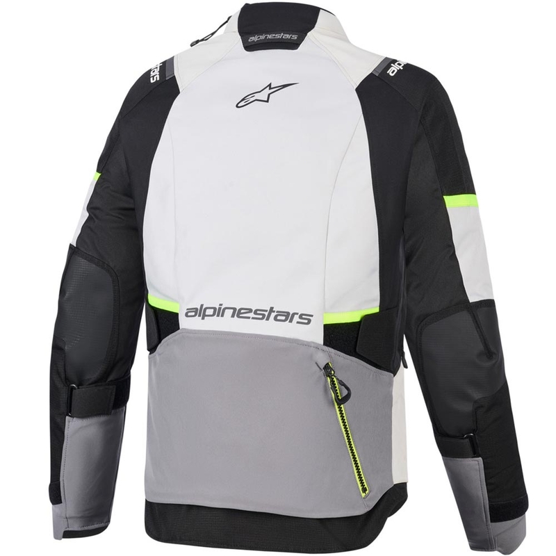 Дамско мотоциклетно яке Alpinestars Stella Andes V4 Drystar, тъмносиво-светлосиво-черно-флуоресцентно жълто