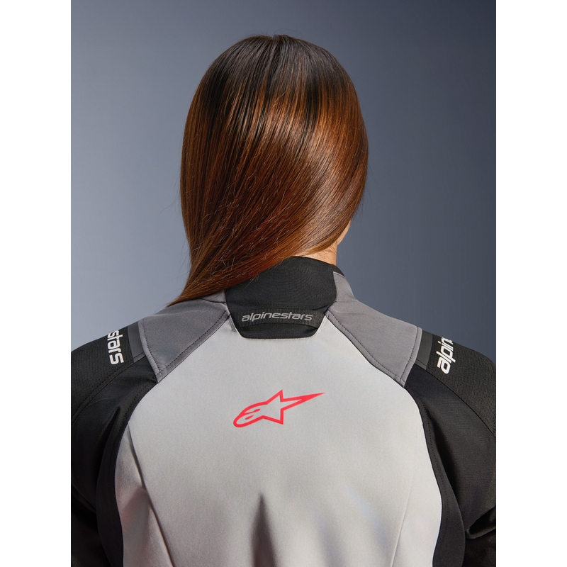 Дамско мотоциклетно яке Alpinestars Stella Andes V4 Drystar, тъмносиво-светлосиво-черно-червено