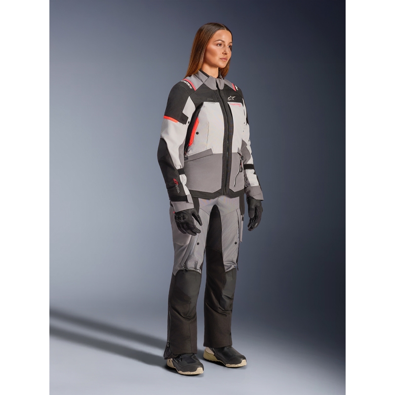 Дамско мотоциклетно яке Alpinestars Stella Andes V4 Drystar, тъмносиво-светлосиво-черно-червено