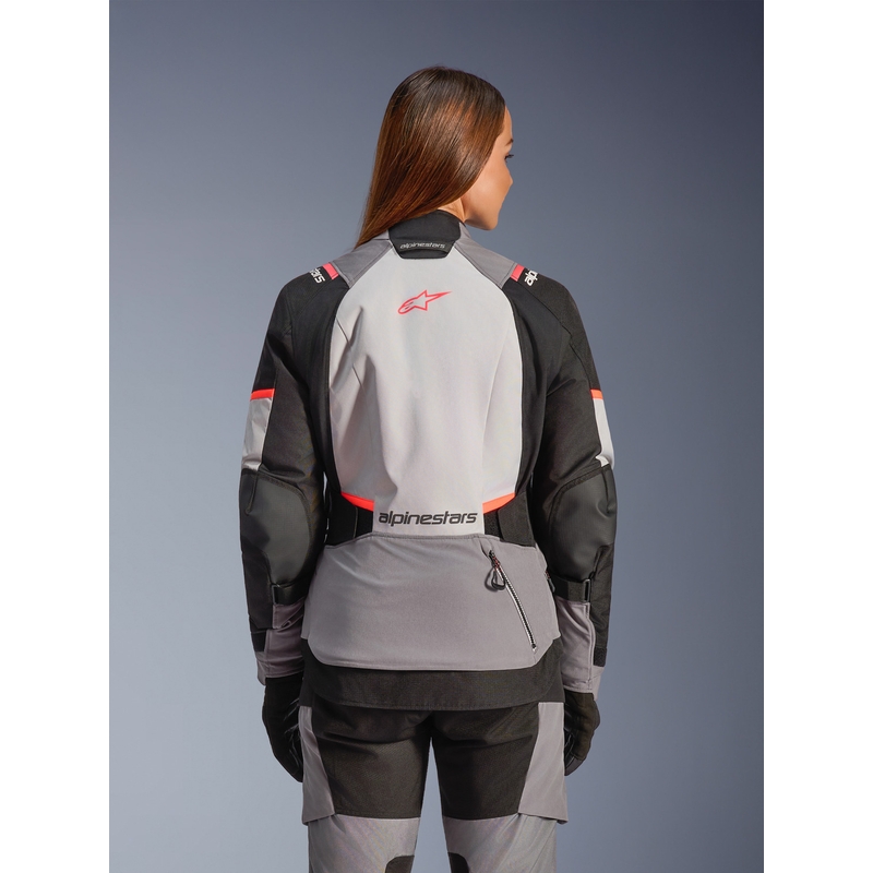 Дамско мотоциклетно яке Alpinestars Stella Andes V4 Drystar, тъмносиво-светлосиво-черно-червено