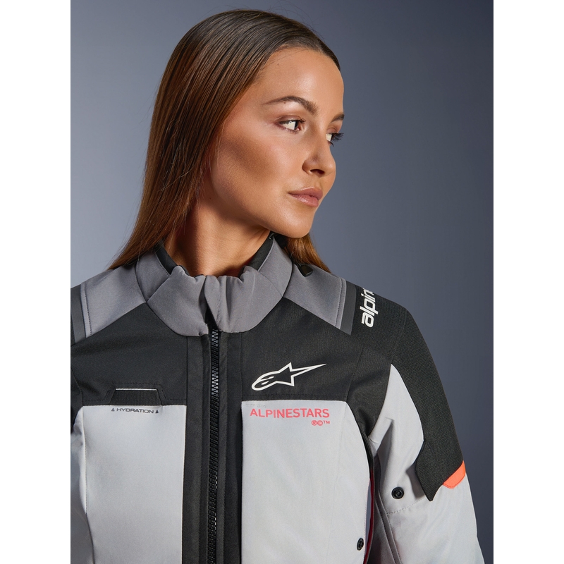 Дамско мотоциклетно яке Alpinestars Stella Andes V4 Drystar, тъмносиво-светлосиво-черно-червено