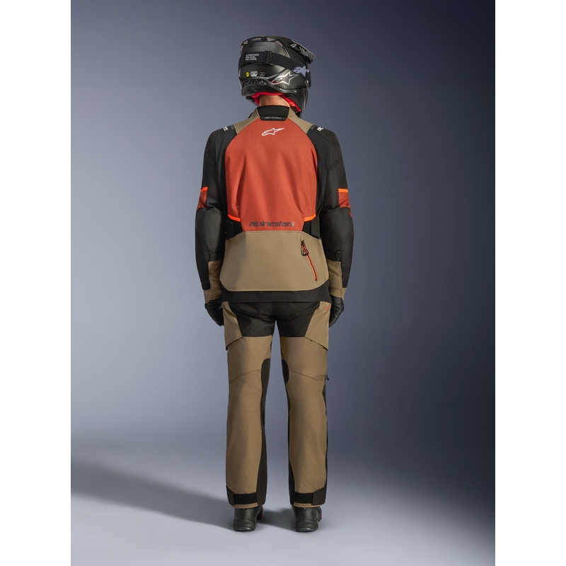 Мотоциклетно яке Alpinestars Andes V4 Drystar, светлокафяво-тъмнооранжево-черно