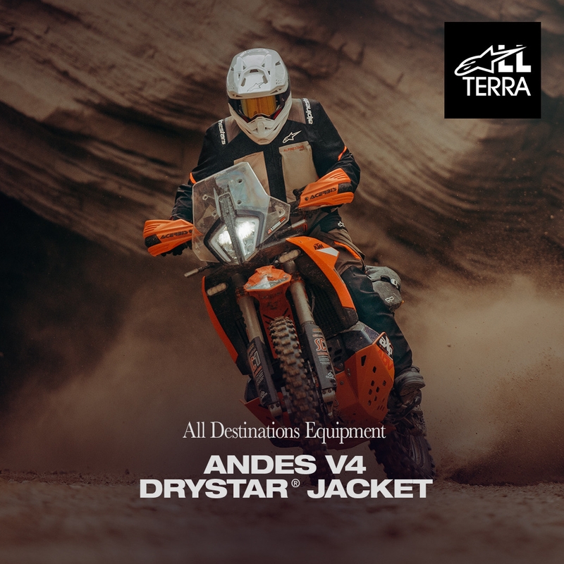 Мотоциклетно яке Alpinestars Andes V4 Drystar, кремаво-светлокафяво-черно-флуоресцентно оранжево