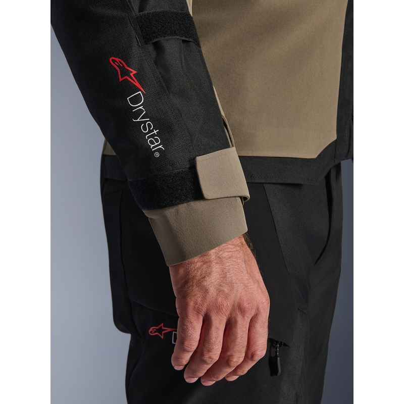 Мотоциклетно яке Alpinestars Andes V4 Drystar, кремаво-светлокафяво-черно-флуоресцентно оранжево