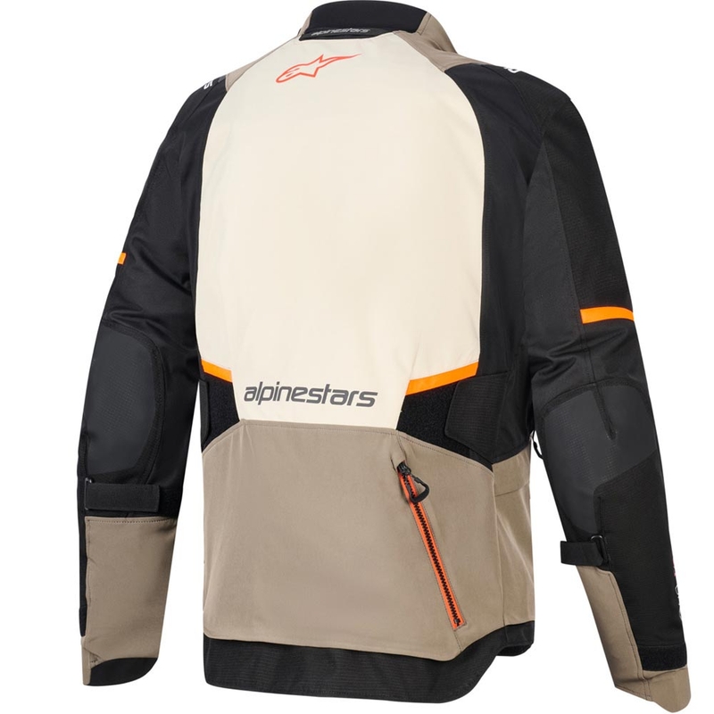Мотоциклетно яке Alpinestars Andes V4 Drystar, кремаво-светлокафяво-черно-флуоресцентно оранжево